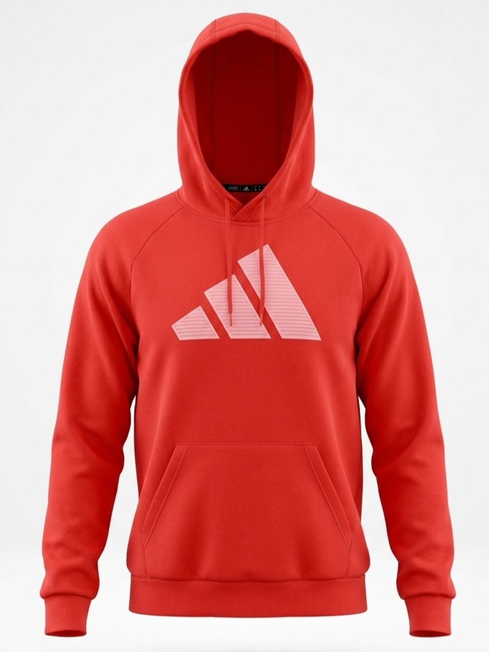 Adidas Orange Men's Pullover Hoodie Graphic Adias Logo Mens Medium